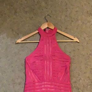 Pink sheer illusion stunner!